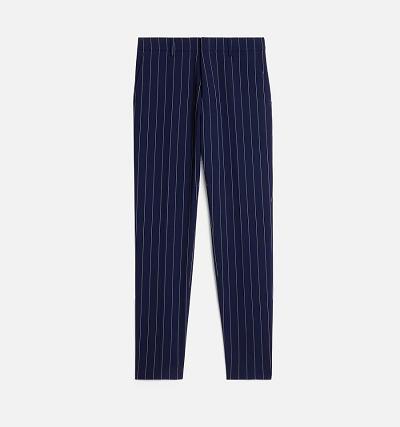 Pantaloni AMI PARIS Cigarette Fit Bleumarin | ami_RO128