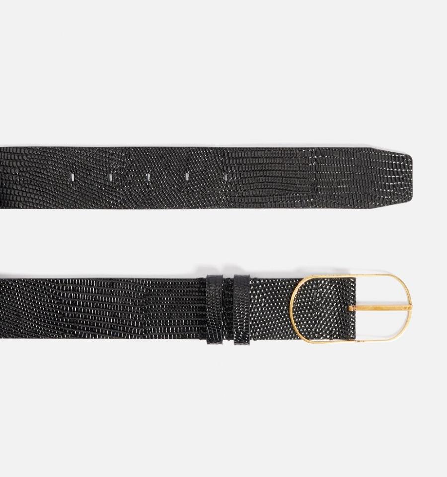 Curea AMI PARIS Large Belt 40Mm Negrii | ami_RO135