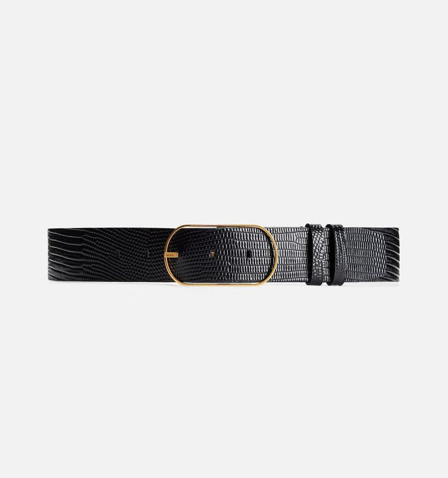 Curea AMI PARIS Large Belt 40Mm Negrii | ami_RO135