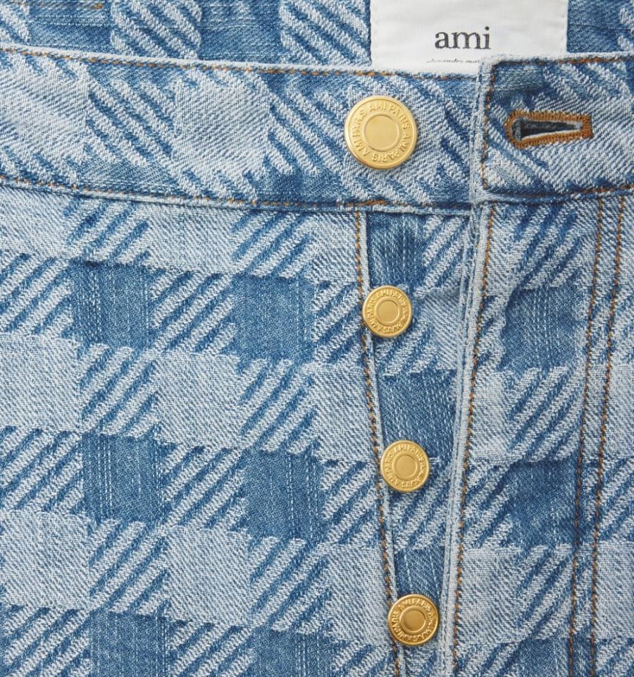 Denim AMI PARIS Alex Fit Albastri | ami_RO378