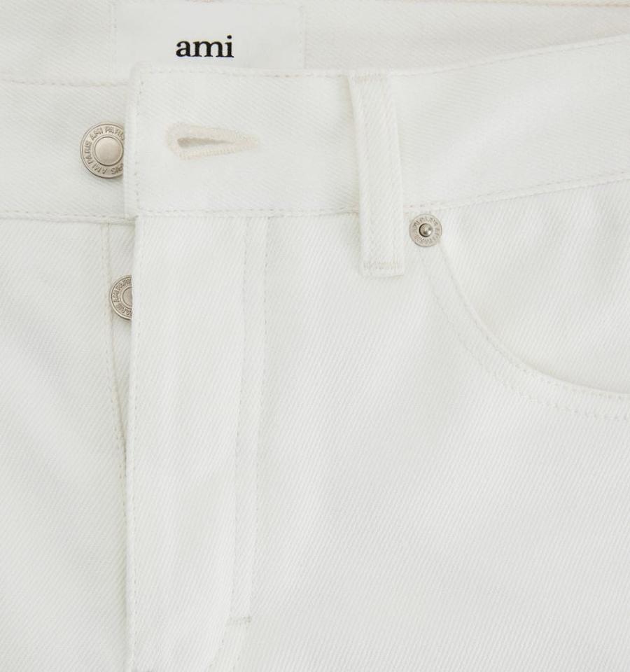 Denim AMI PARIS Tapered Fit Albi | ami_RO117