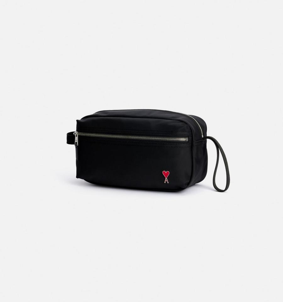 Genti AMI PARIS Ami de Coeur Pouch Negrii | ami_RO190