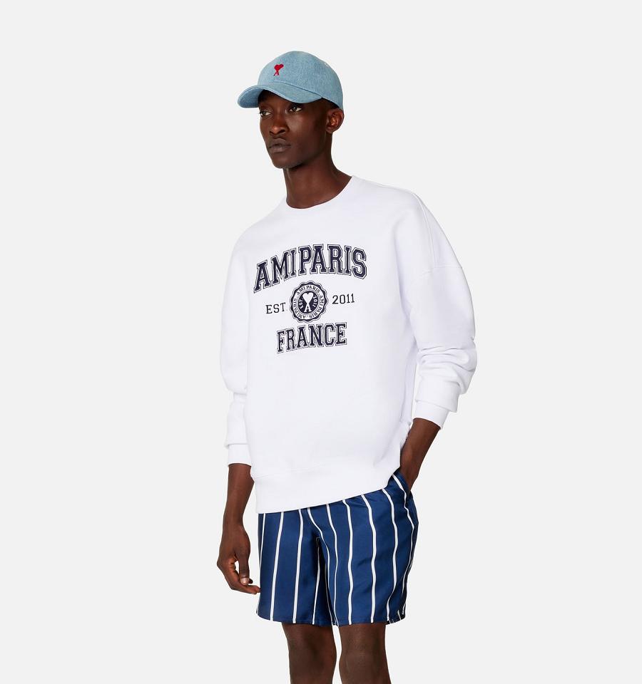 Hanorace AMI PARIS France Crewneck Albi | ami_RO524