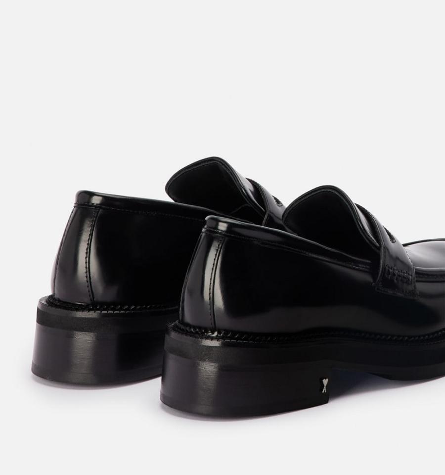 Loafers AMI PARIS Square Bombeu Negrii | ami_RO325