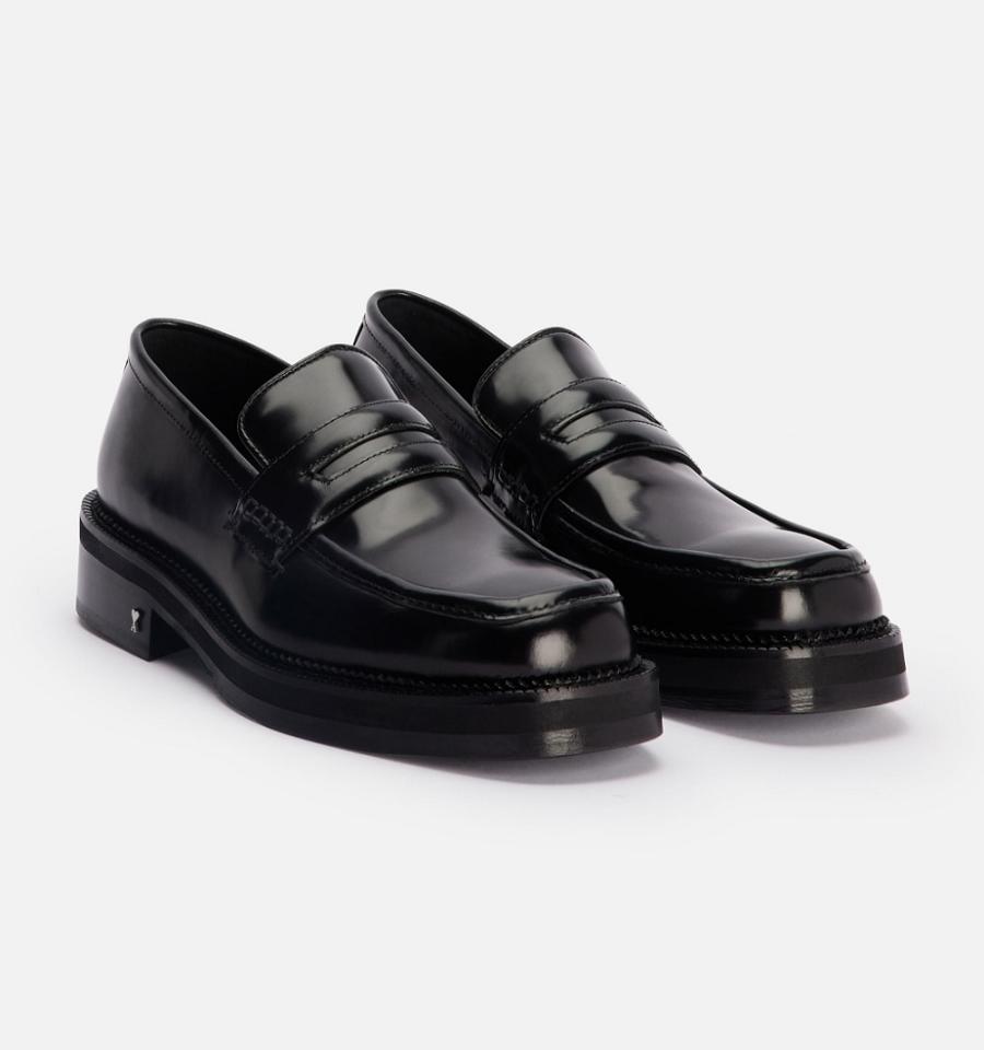 Loafers AMI PARIS Square Bombeu Negrii | ami_RO558