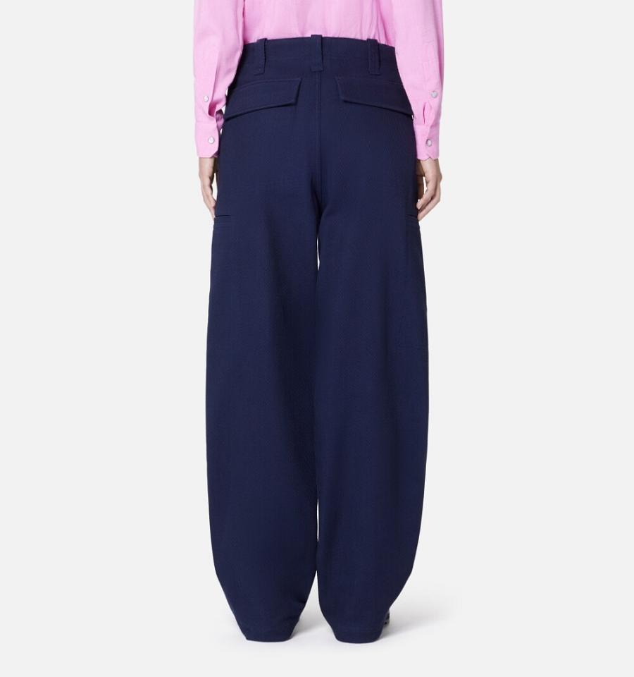 Pantaloni Cargo AMI PARIS Cargo Bleumarin | ami_RO121