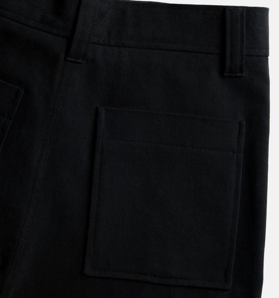 Pantaloni Cargo AMI PARIS With Elasticated Ankles Negrii | ami_RO461