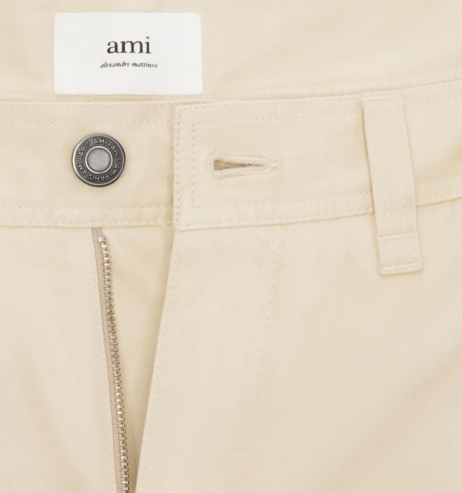 Pantaloni Scurti AMI PARIS Cargo Kaki | ami_RO293