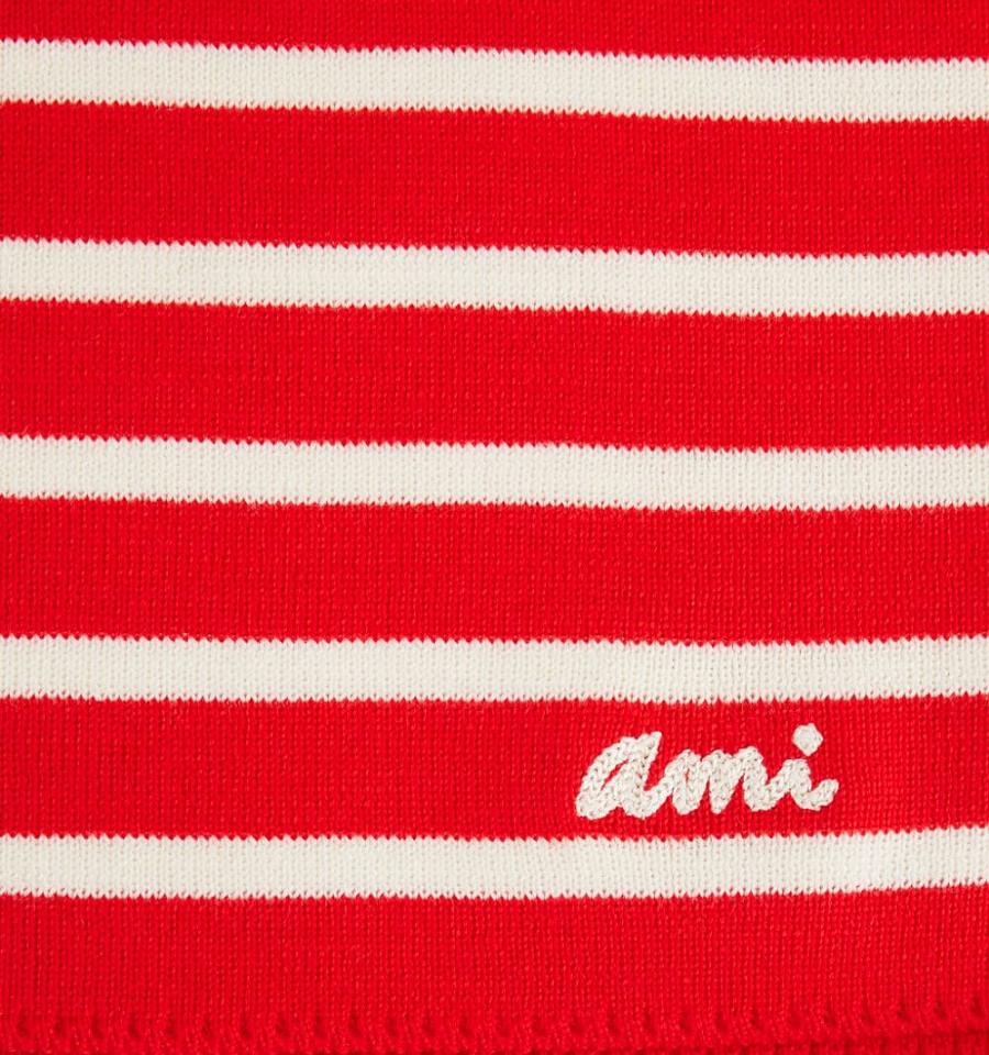 Pulovere AMI PARIS Ami Embroidery Fara Maneci Sailor Rosii | ami_RO212